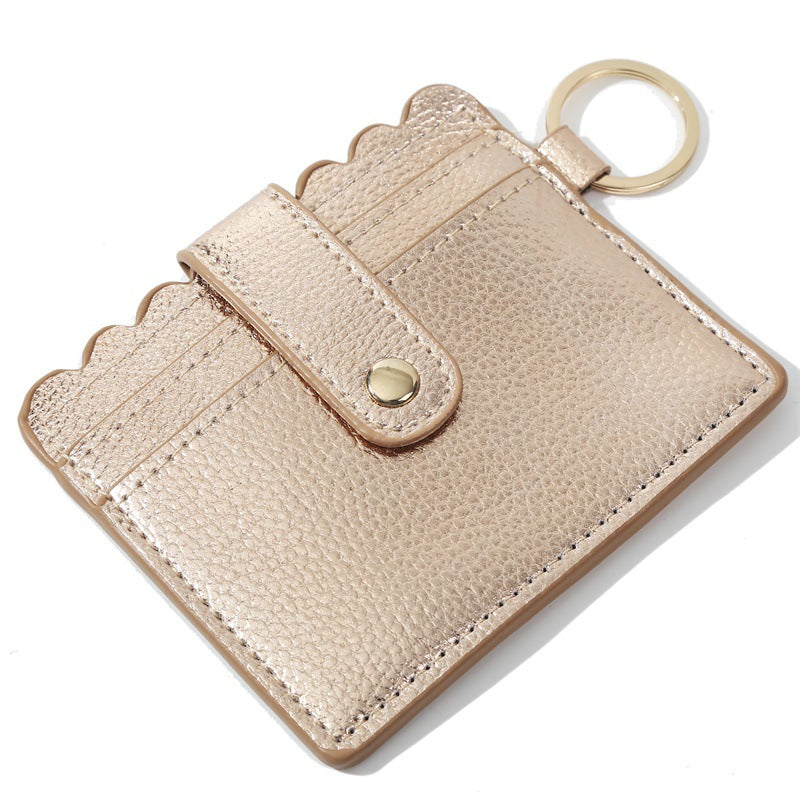 Bolsa De Tarjeta De Llavero De Cuero De PU Al Por Mayor